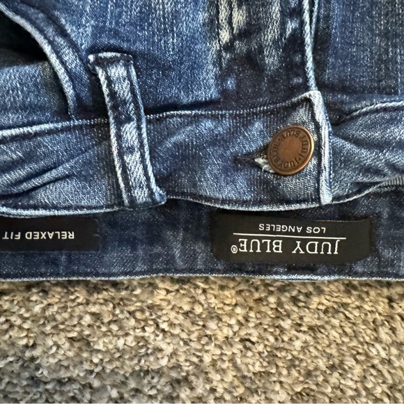 Judy Blue Womens Jeans Blue Size 29 Relaxed Fit Raw Hem - Picture 2 of 7